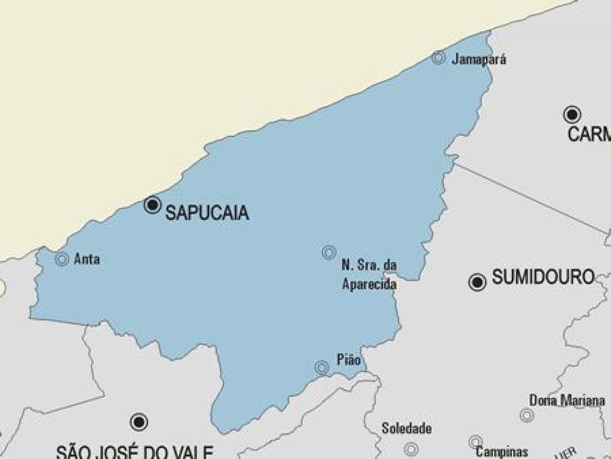 মানচিত্র Sapucaia পৌরসভা