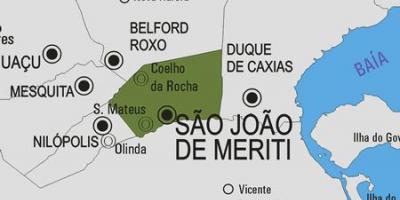 মানচিত্র São João de Meriti পৌরসভা