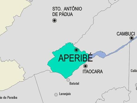 মানচিত্র Aperibé পৌরসভা