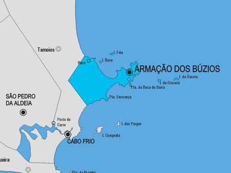 মানচিত্র, Armação dos Búzios পৌরসভা
