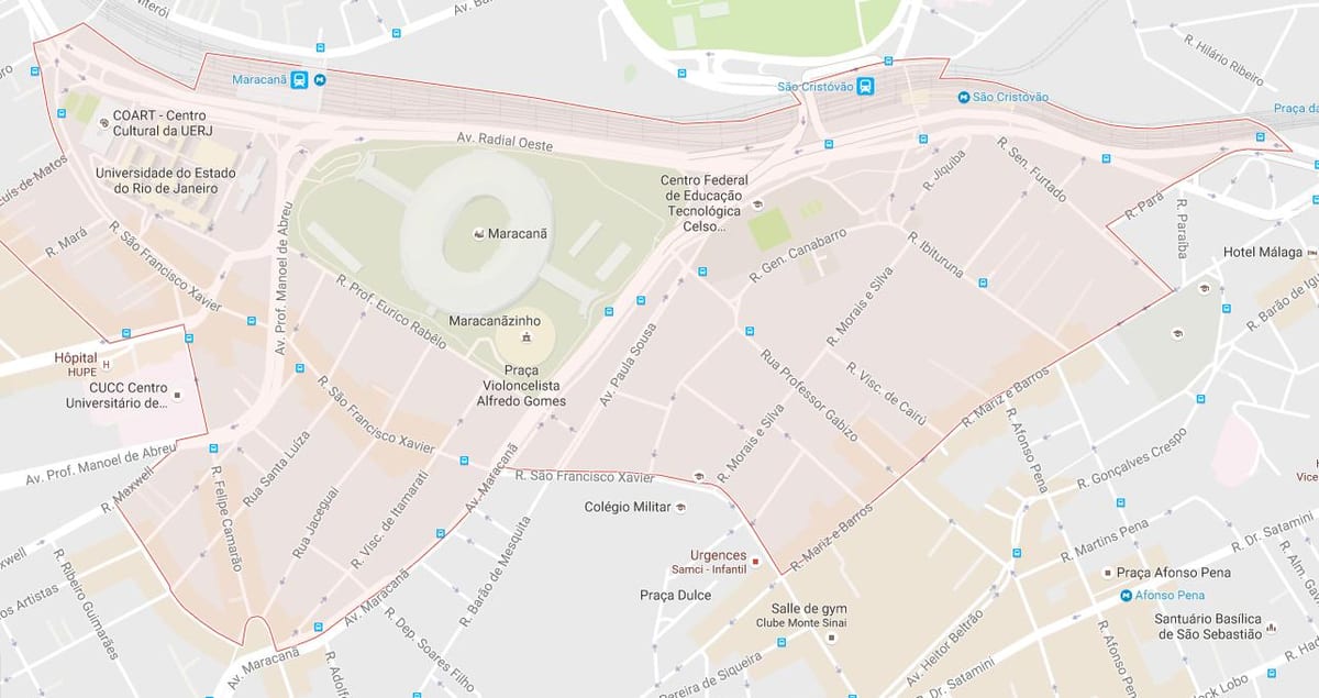 মানচিত্র এর bairro Maracanã