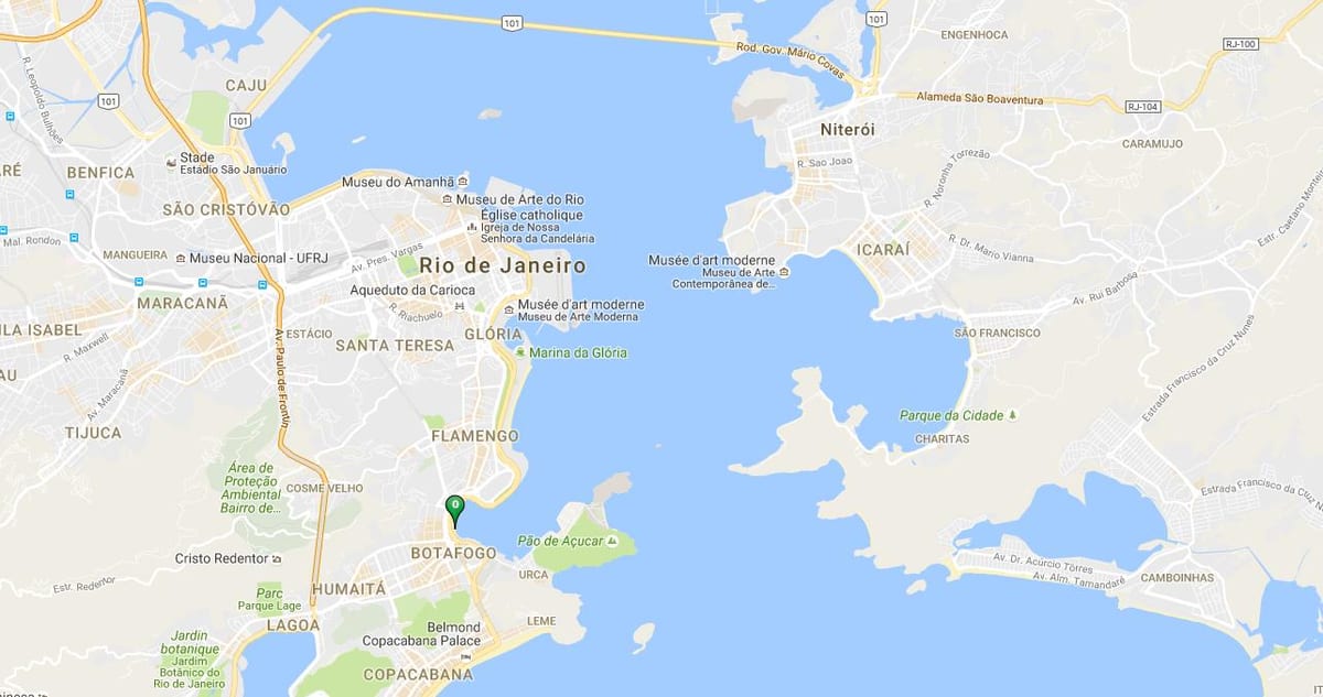 মানচিত্র beach Botafogo