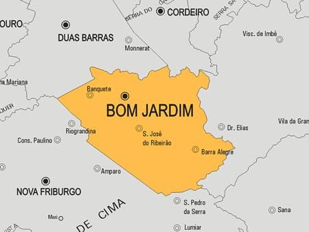 মানচিত্র এর Bom Jardim পৌরসভা