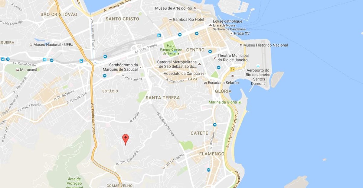 মানচিত্র favela Mangueira