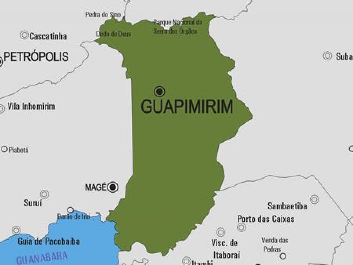 মানচিত্র Guapimirim পৌরসভা
