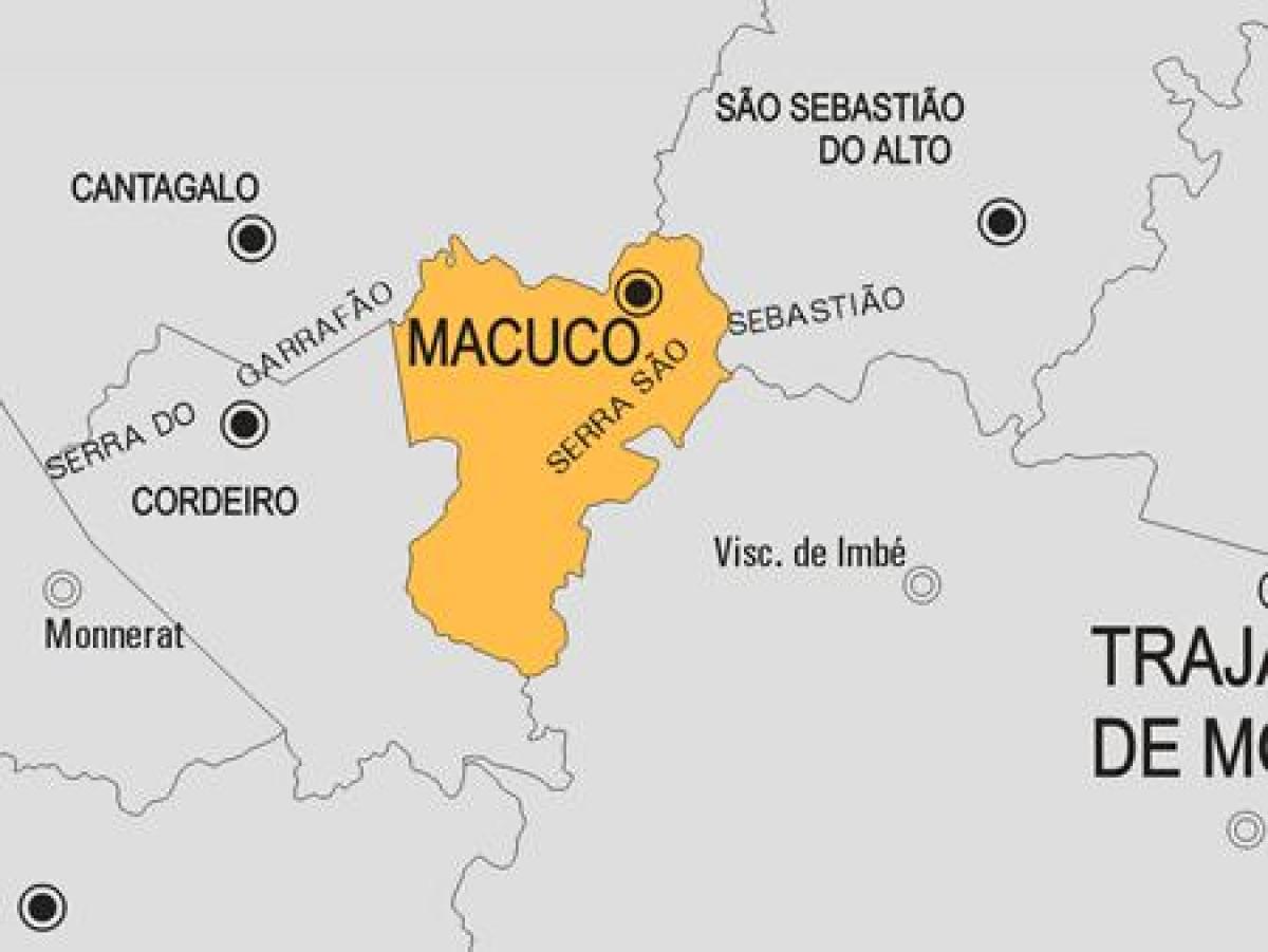 মানচিত্র Macuco পৌরসভা