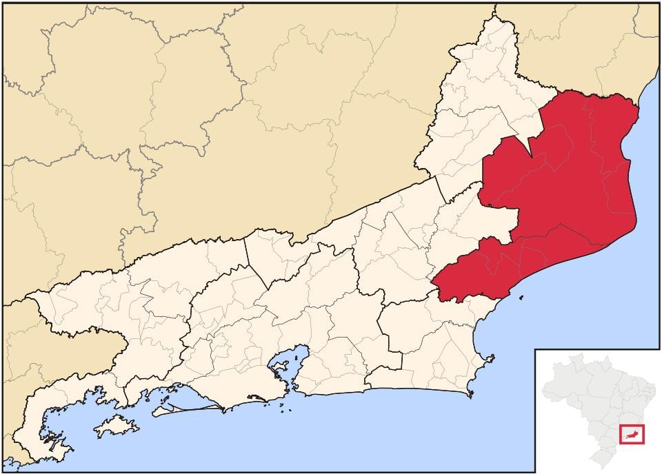 মানচিত্র Norte ফ্লুমিনিজ
