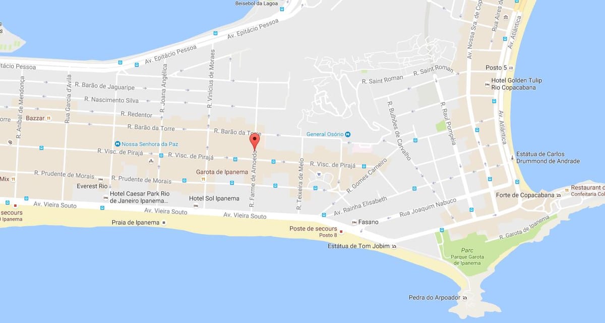 মানচিত্র এর quartier, গে, রিও দে জেনেইরো