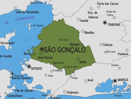মানচিত্র এর São Gonçalo পৌরসভা