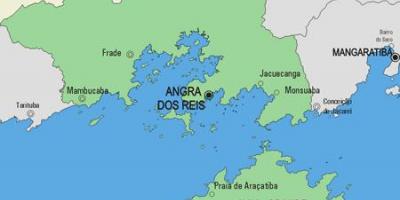 মানচিত্র এর Angra dos Reis পৌরসভা