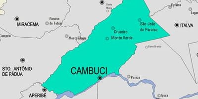 মানচিত্র Cambuci পৌরসভা