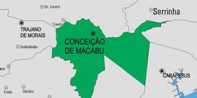 মানচিত্র এর Conceição de Macabu পৌরসভা