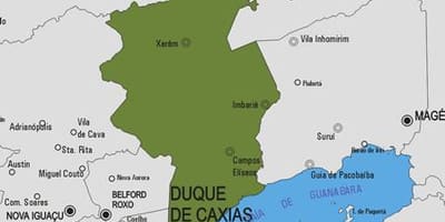 মানচিত্র Duque de Caxias পৌরসভা