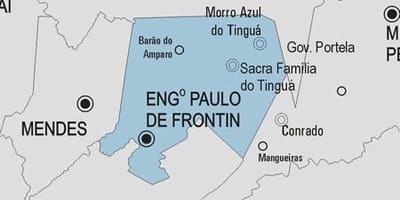 মানচিত্র এর Engenheiro পাওলো দে Frontin পৌরসভা