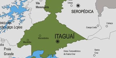 মানচিত্র Itaguaí পৌরসভা