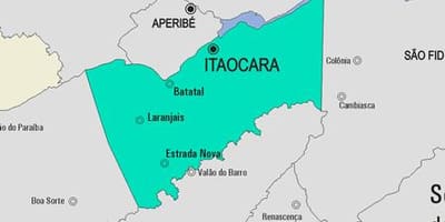 মানচিত্র Itaocara পৌরসভা