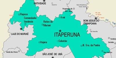 মানচিত্র Itaperuna পৌরসভা