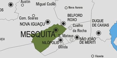 মানচিত্র Mesquita পৌরসভা