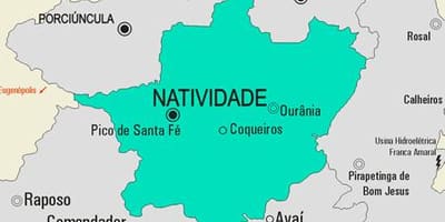 মানচিত্র Natividade পৌরসভা