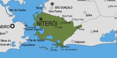 মানচিত্র Niterói পৌরসভা