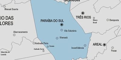 মানচিত্র এর Paraíba কি Sul পৌরসভা