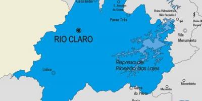 মানচিত্র Rio Claro পৌরসভা