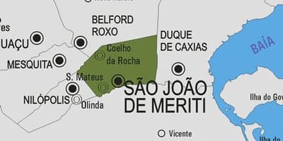মানচিত্র São João de Meriti পৌরসভা