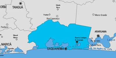 মানচিত্র Saquarema পৌরসভা