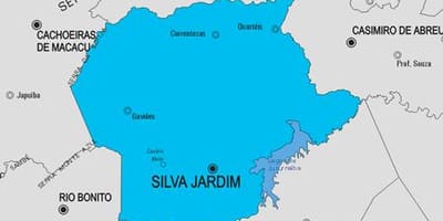 মানচিত্র Silva Jardim পৌরসভা