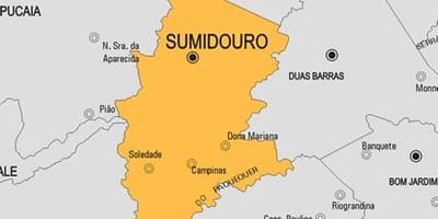 মানচিত্র Sumidouro পৌরসভা