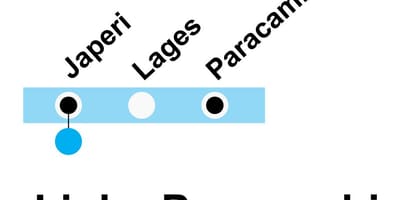 মানচিত্র SuperVia - লাইন Paracambi