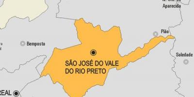 মানচিত্র São José do Vale do Rio Preto পৌরসভা