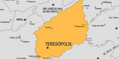 মানচিত্র Teresópolis পৌরসভা
